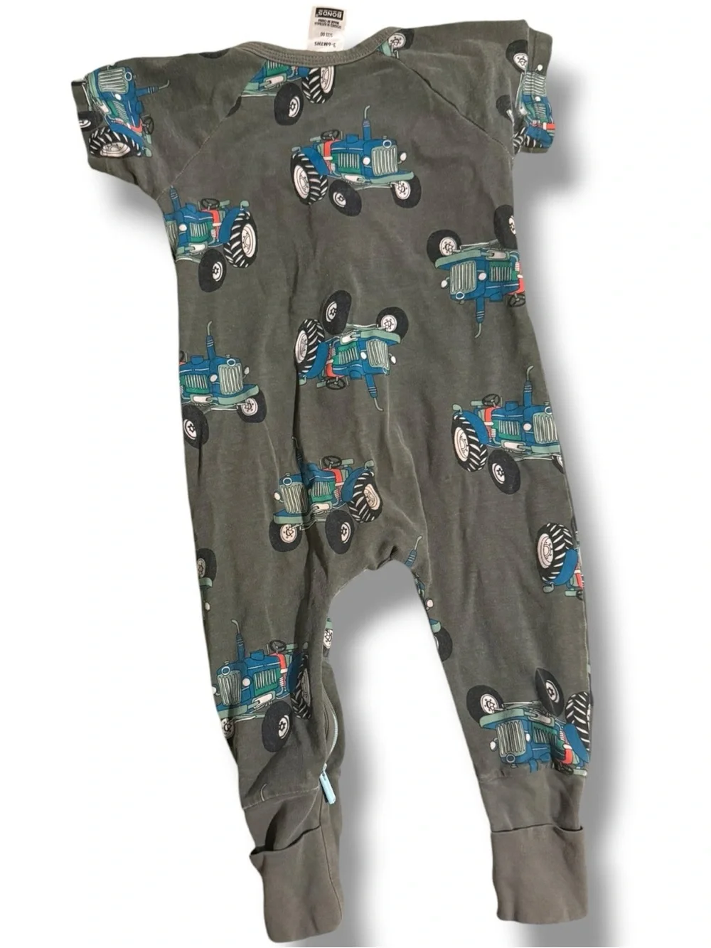 Bonds Wondersuit Tractor Zip-Up Romper 3–6 Months